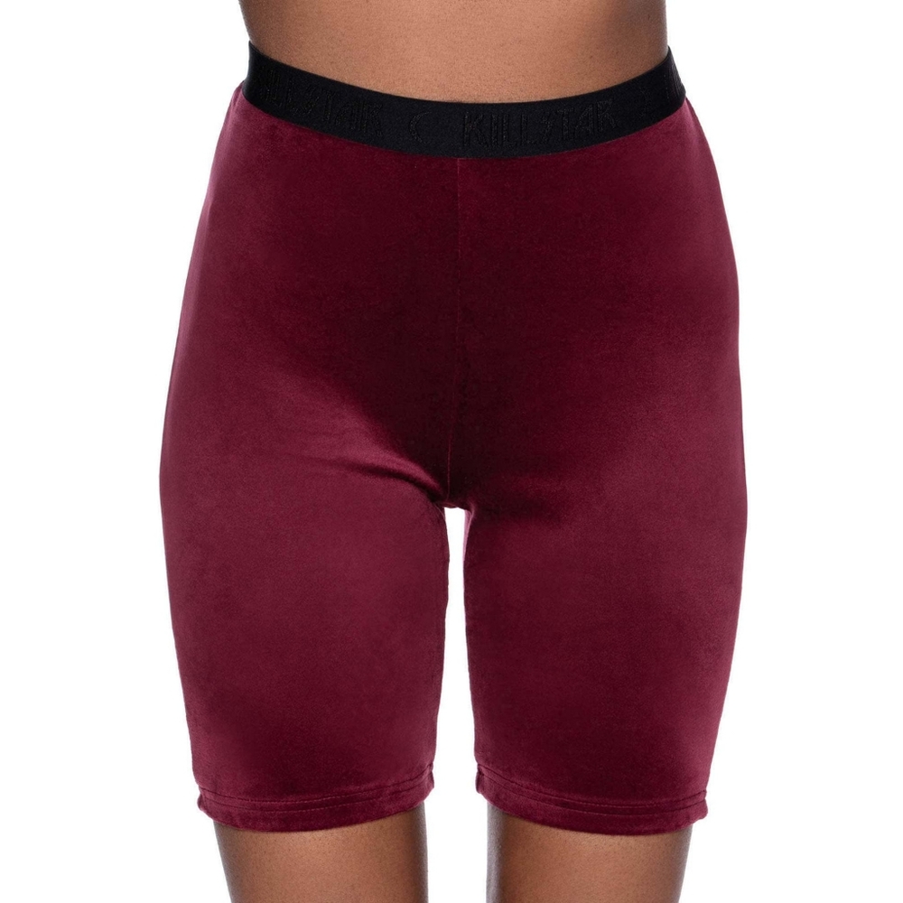 Killstar Moon Cycle Bike Shorts (Burgundy)
